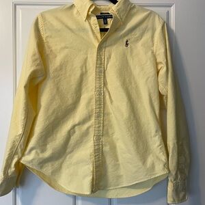 Ralph Lauren Men's Casual Yellow Button Down Shirt